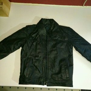 Boys leather jacket size 6/7
